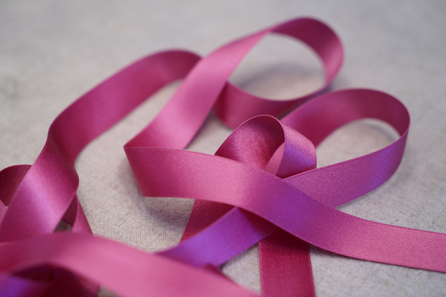 3/4 Pink Silk Ribbon