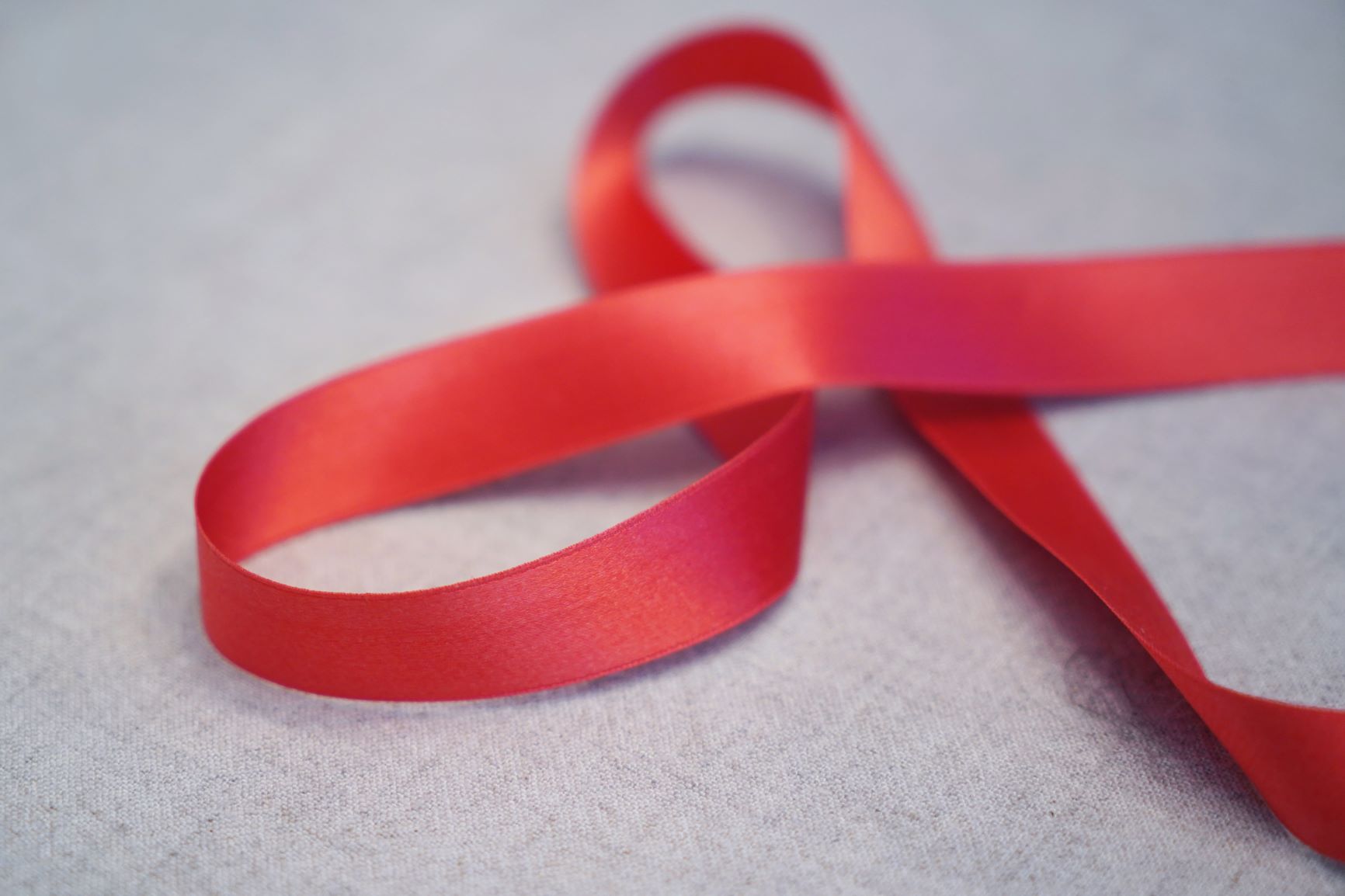 3/4 Red Silk Ribbon