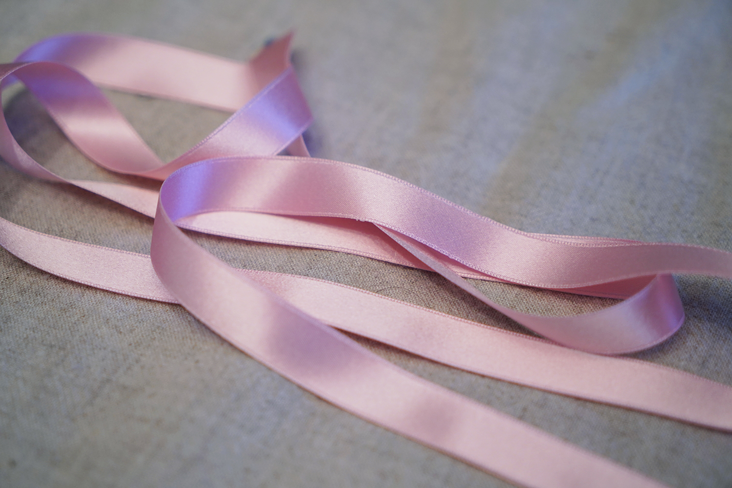 1/2 Light Pink Silk Ribbon - Wm. Booth, Draper