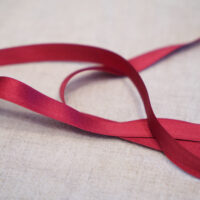Bright Pink Silky Crush Faux-silk Ribbon, 12mm 1/2in Wide sold per Metre 