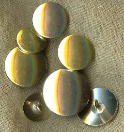 3/4 Flat German Silver Buttons