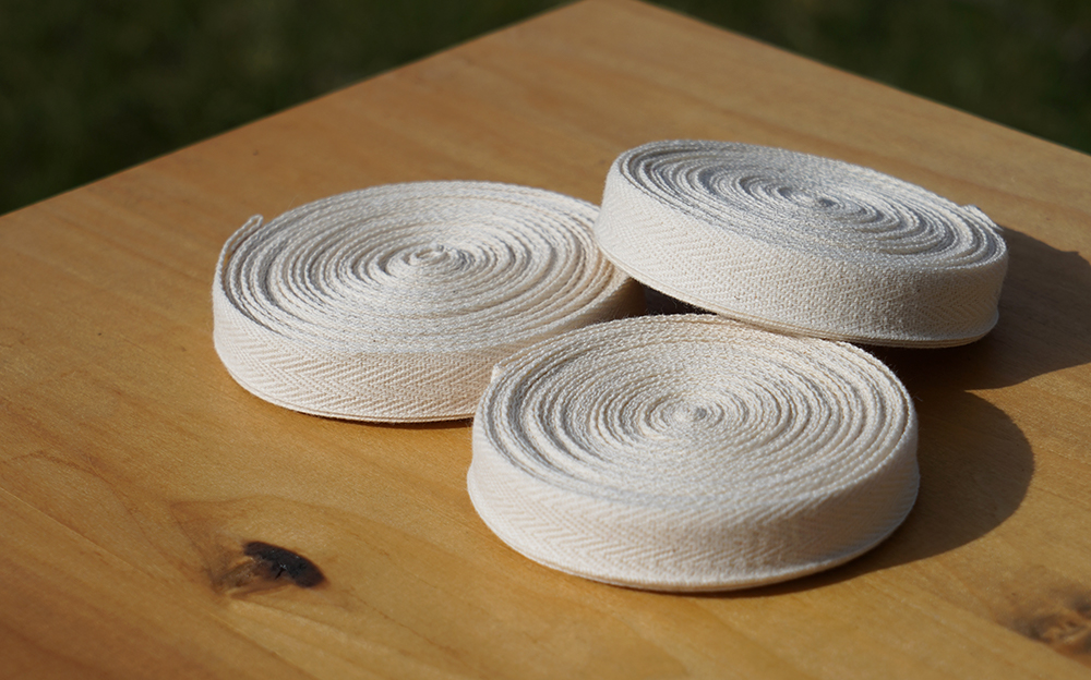 1/2 Natural Cotton Tape - 10 Yard Roll
