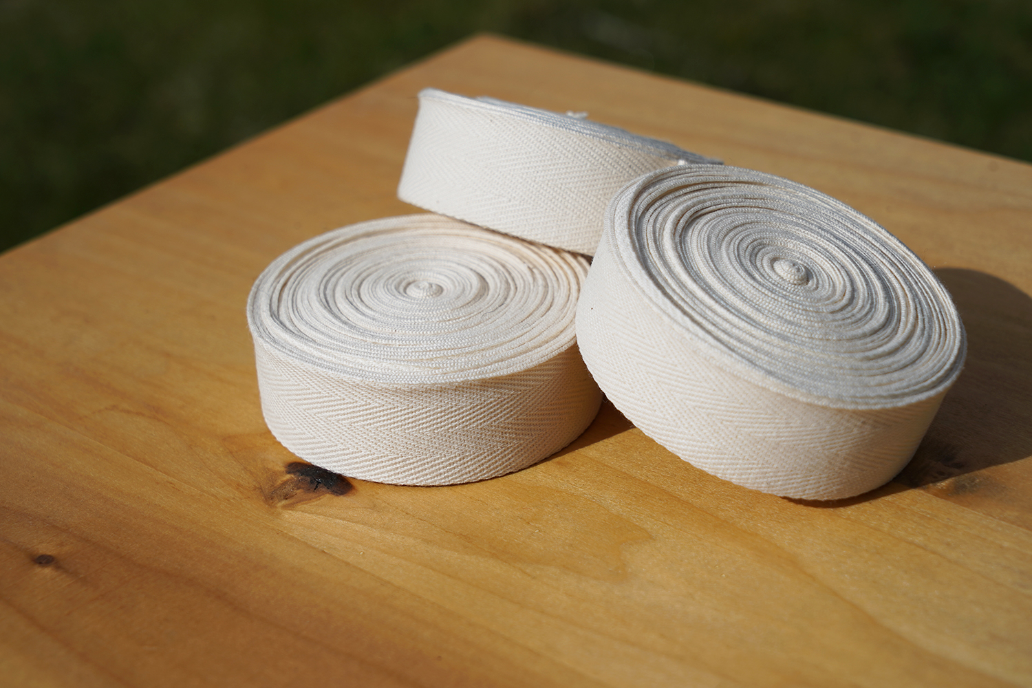 1 Natural Wide Cotton Tape, 10 Yard Roll - Wm. Booth, Draper