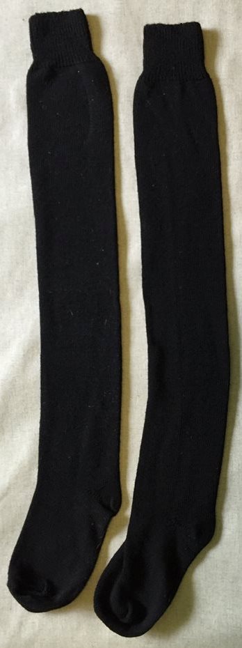 Black Wool Stockings - Wm. Booth, Draper