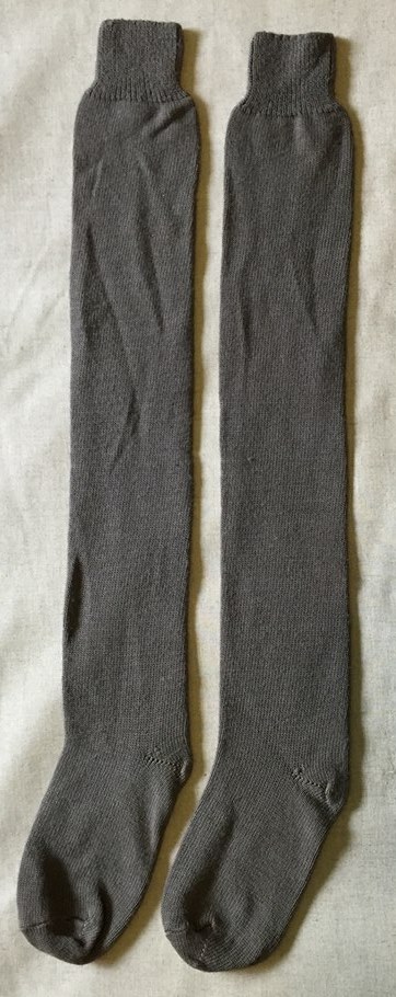 Dark Grey Wool Stockings - Wm. Booth, Draper